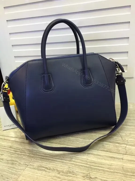 View 7 of Structured Black Leather Carryall: City-Ready Luxury Bag