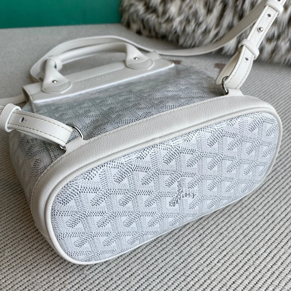 View 9 of 高仿Goyard*ALPIN6經典老花滿印雙肩包白色免檢版