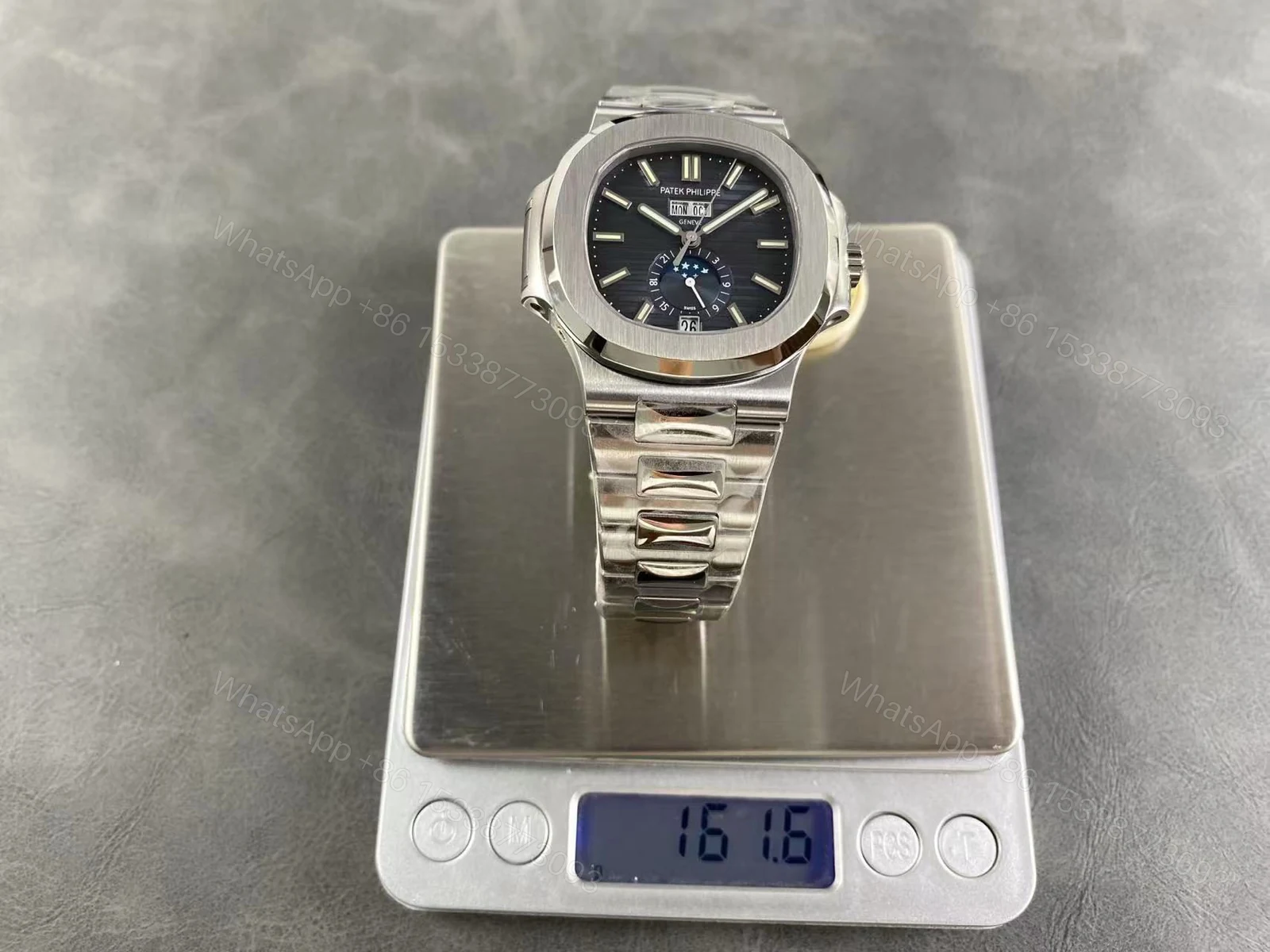 View 8 of Replica Patek Philippe 5726 Blue Calendar Watch