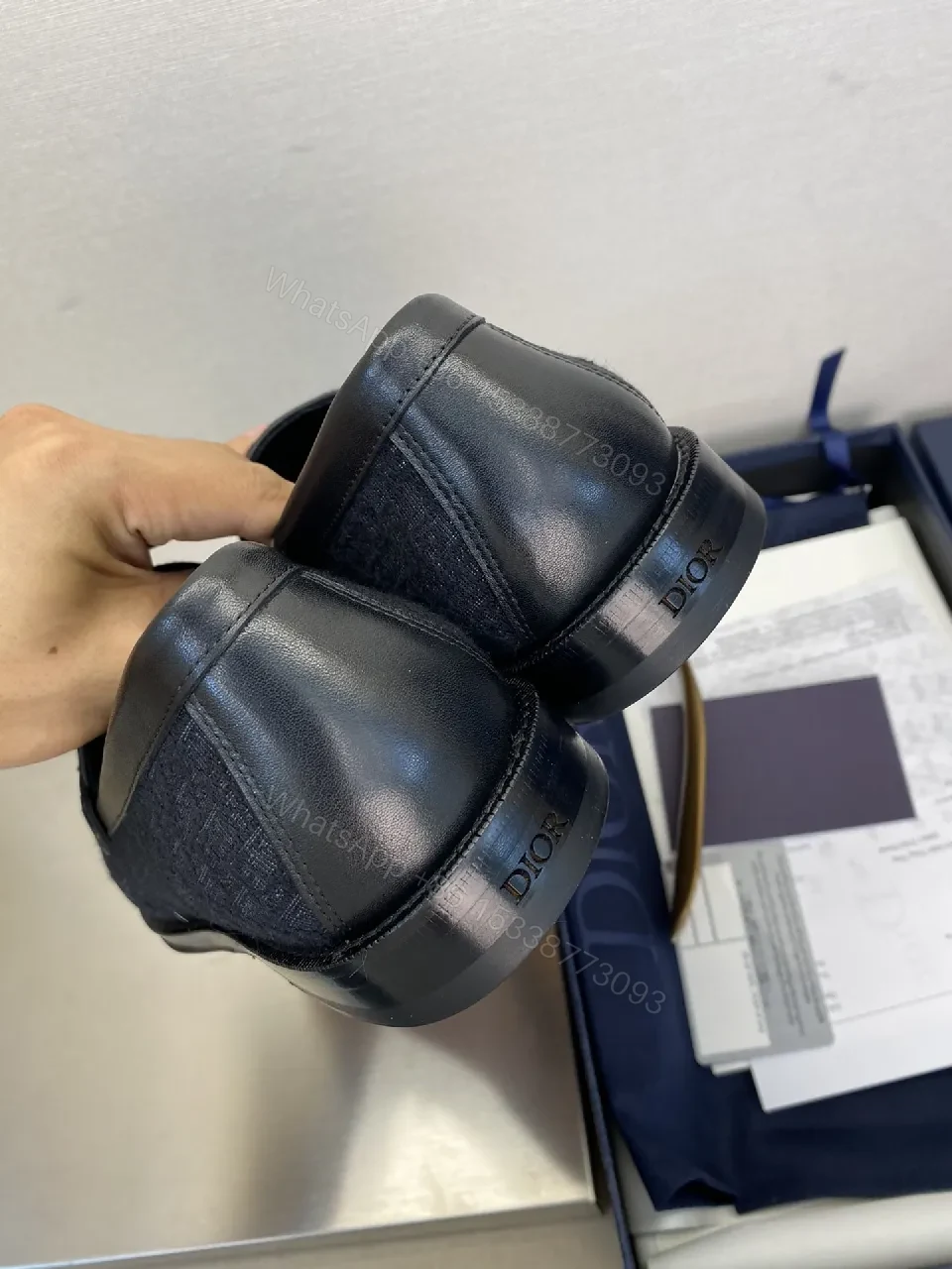 View 5 of Dark Denim Textured Driver: Premium Comfort Loafers for Everyday Sophistication
