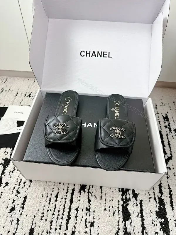 Chic Satin-Trim Slide Sandals: Luxe Minimalist Comfort — view 1