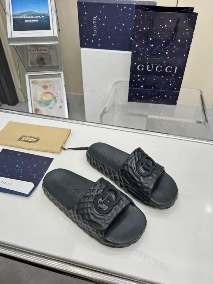 View 6 of GUCCI MEN’S INTERLOCKING G SLIDE SANDAL – SDG022