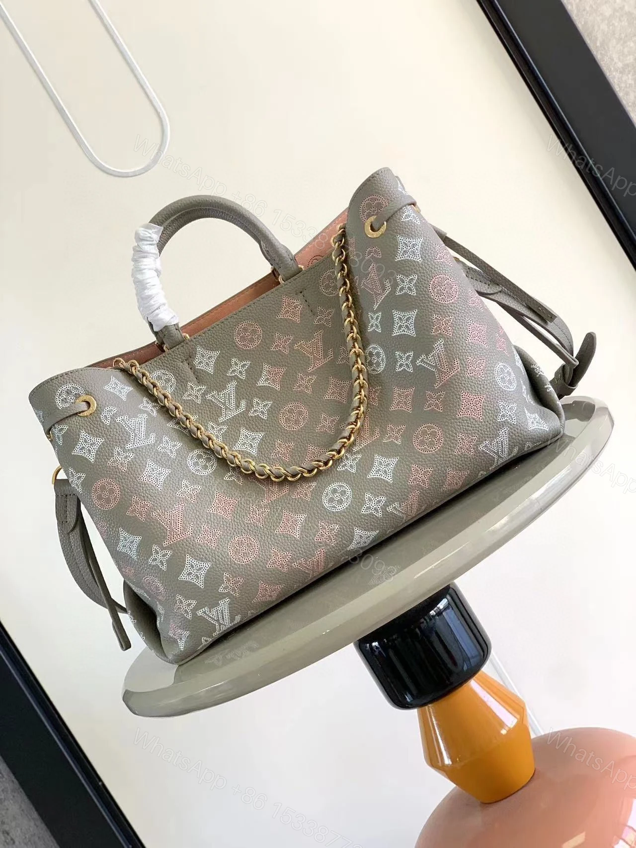 LV 一比一 Monogram拼色托特包 金鏈點綴新款 — view 1