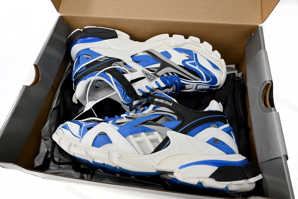 View 10 of Balenciaga Track 2 Sneaker Blue White 568614 W3AE2 4191