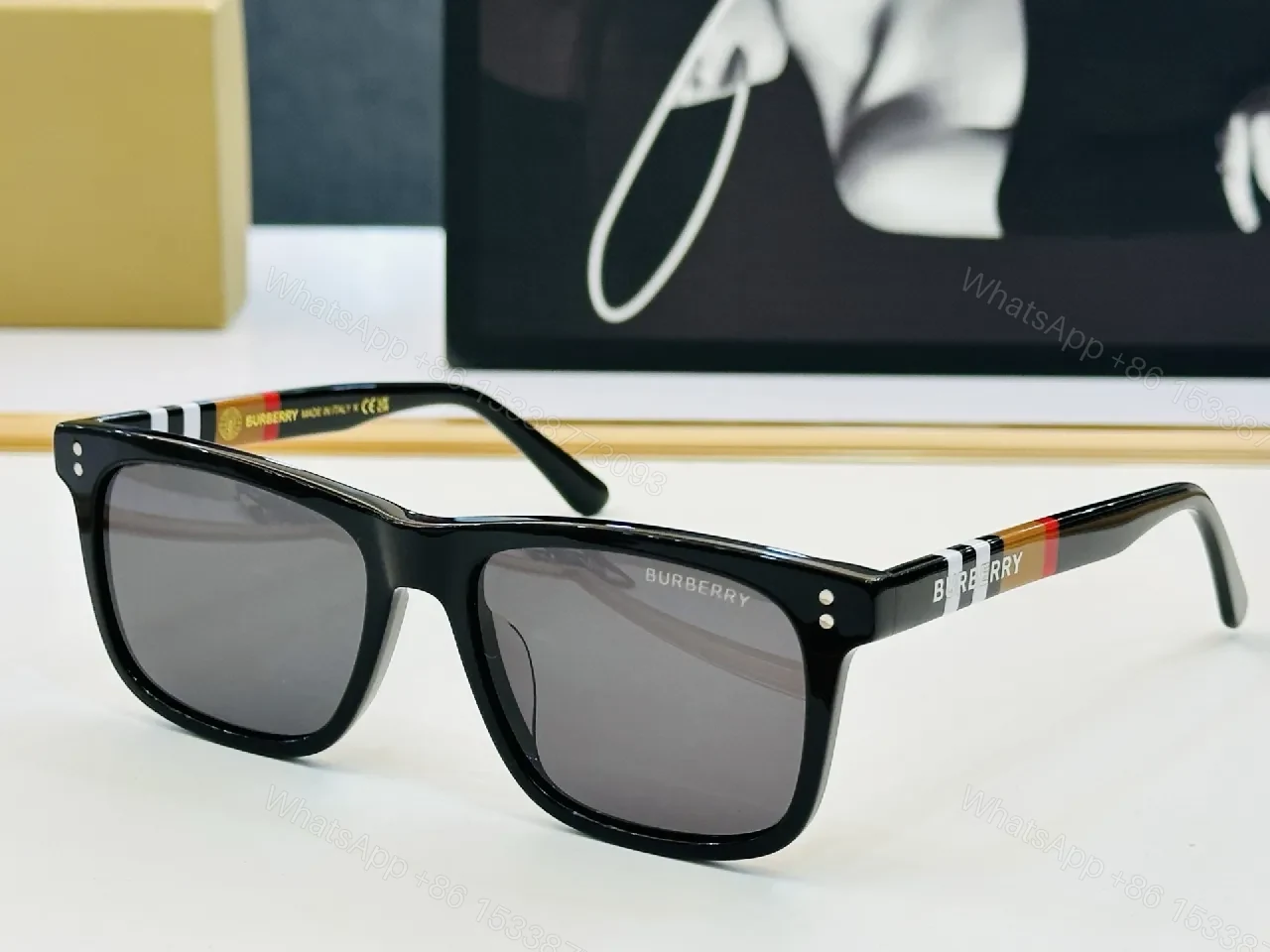 View 5 of Statement Sunglasses: Black Acetate, Gradient Lenses, Designer-Inspired Details