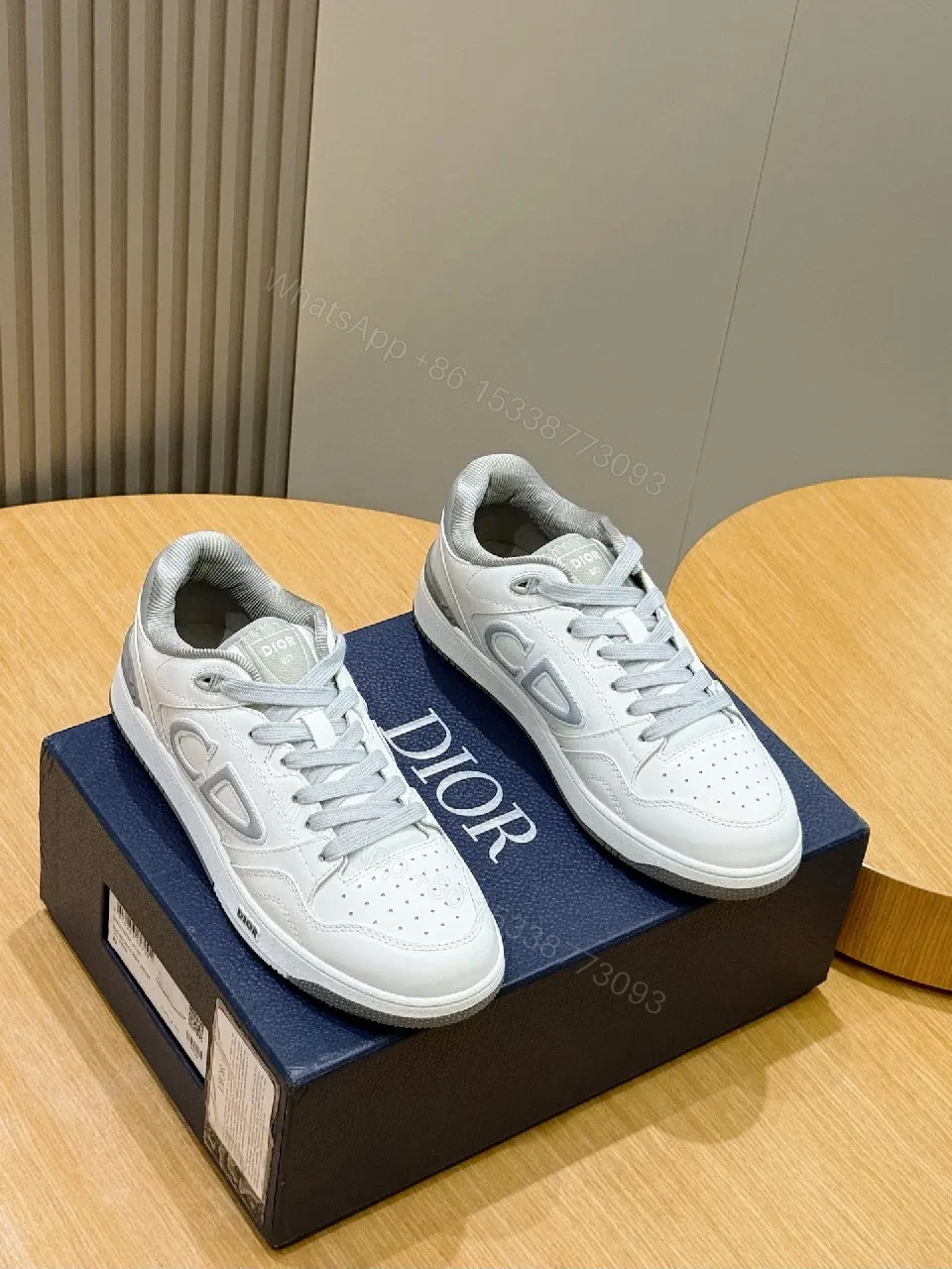 View 5 of White Leather Low-Top Sneakers: Minimalist Luxury, All-Day Comfort