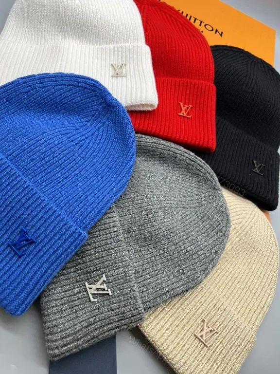 View 7 of Discreet LV-Style Knit Beanie: Luxe Warmth