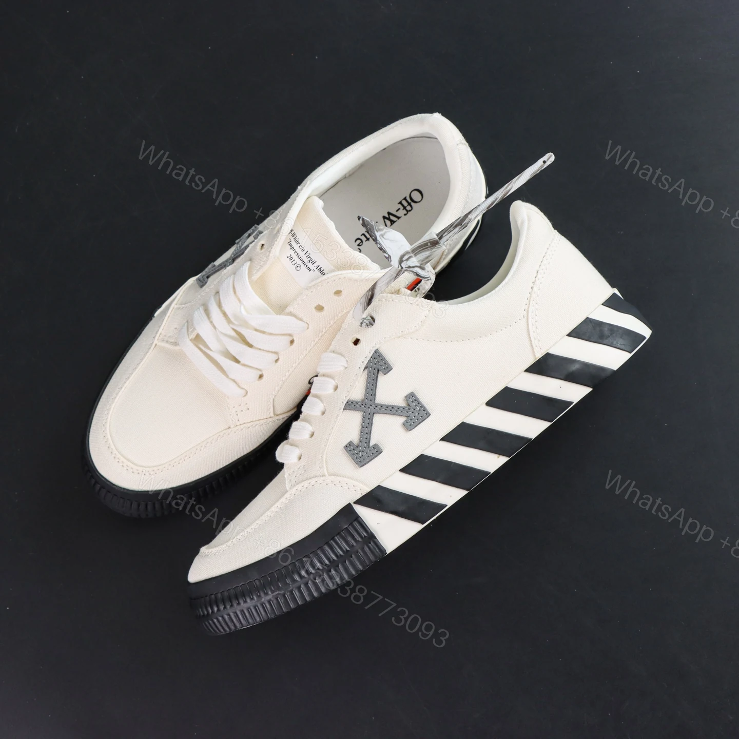 View 8 of Off White Low Vulcanised White Grey