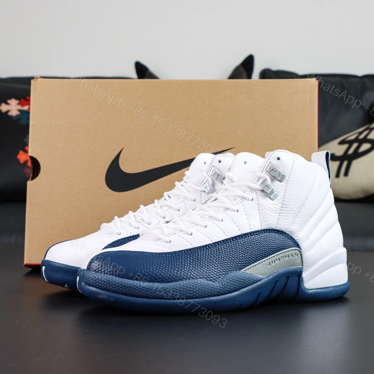 Air Jordan 12 “French Blue” Reps — view 1