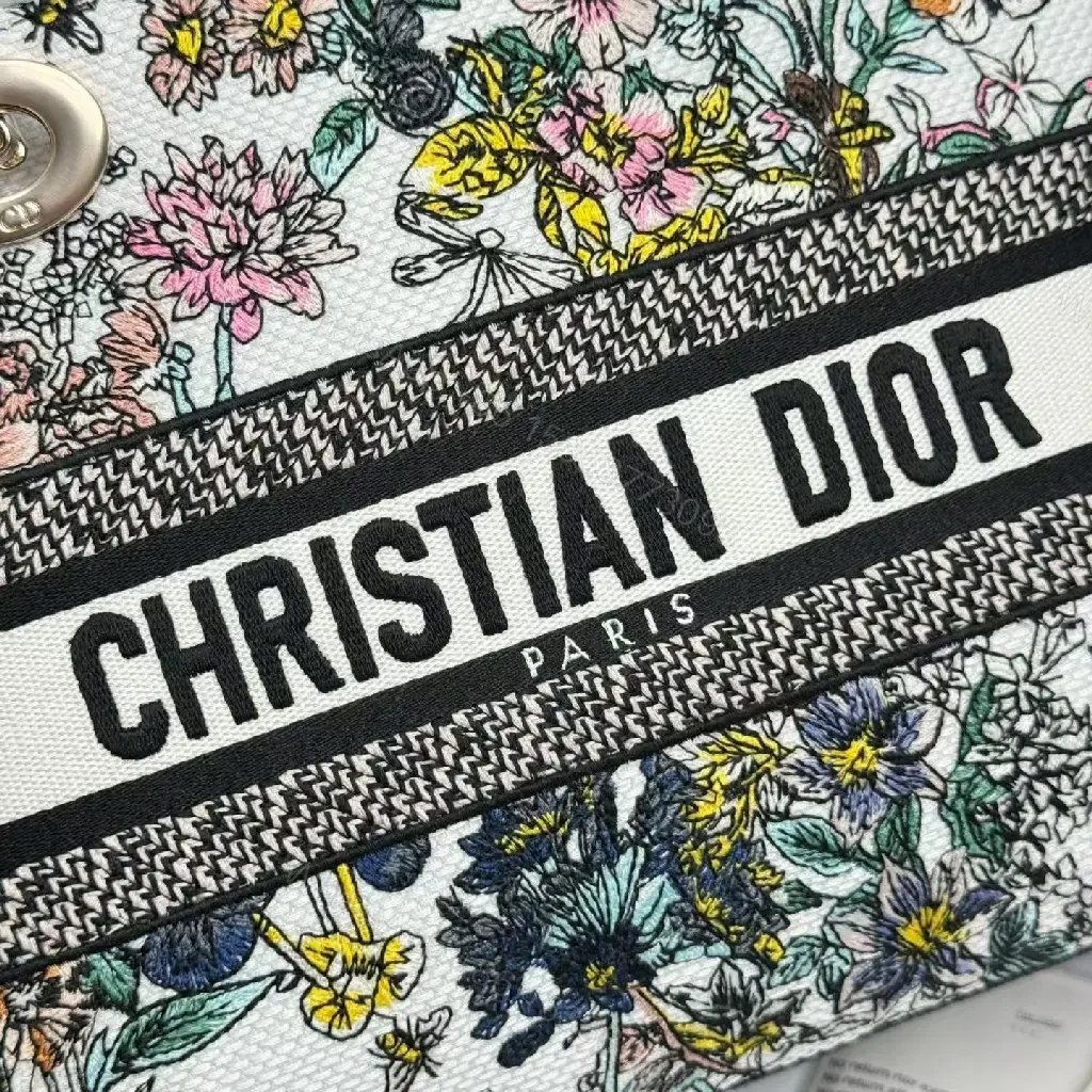 View 6 of Floral Canvas Luxe Bag with Logo Detailing Handbag
