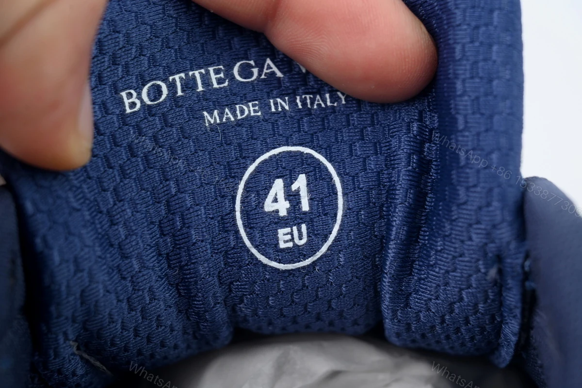 View 4 of Bottega Veneta Orbit Deep Blue Silver