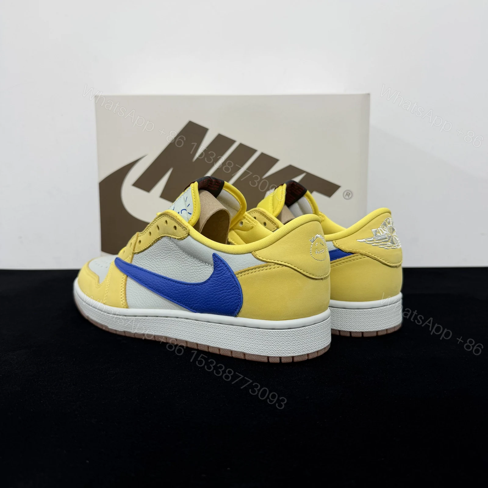 View 5 of Travis Scott x Air Jordan 1 Low OG Canary Reps