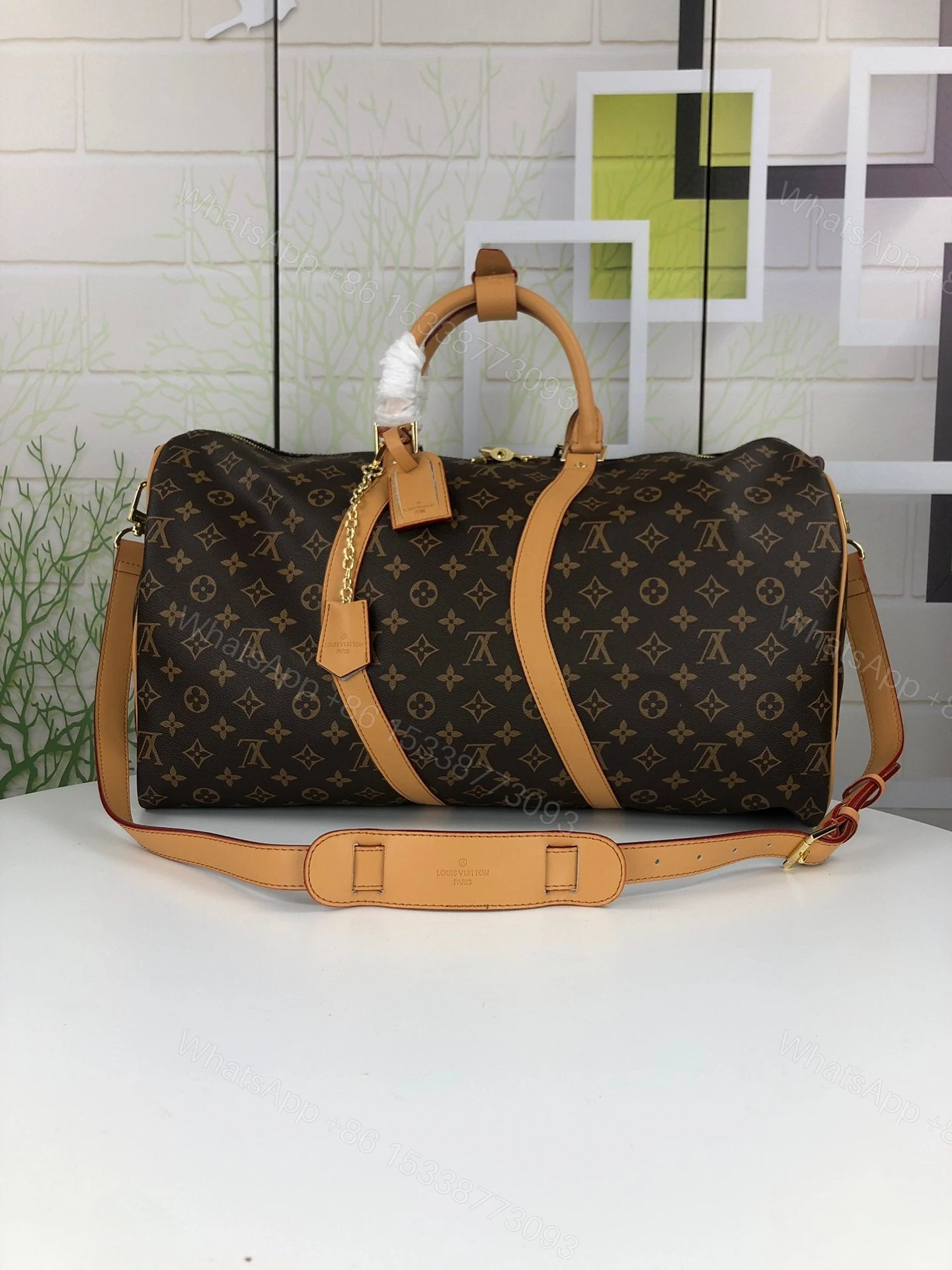 Louis Vuitton Monogram Keepall Bandouliere 60 Travel Bag — view 1