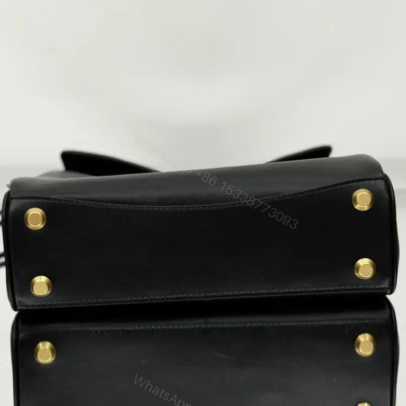 View 4 of 高仿Balenciaga*Rodeo系列V31000小牛皮手袋黑金小號免檢版
