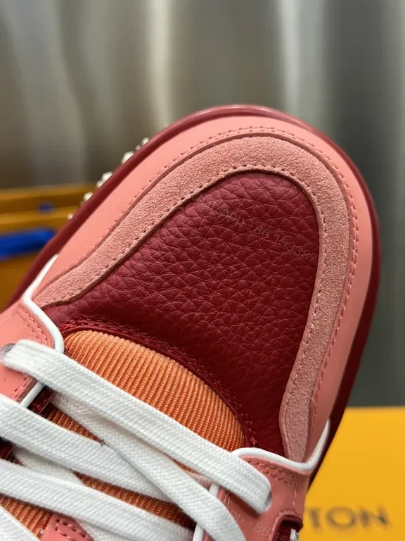 View 4 of Vivid Gradient LV-Inspired High-Top Sneakers