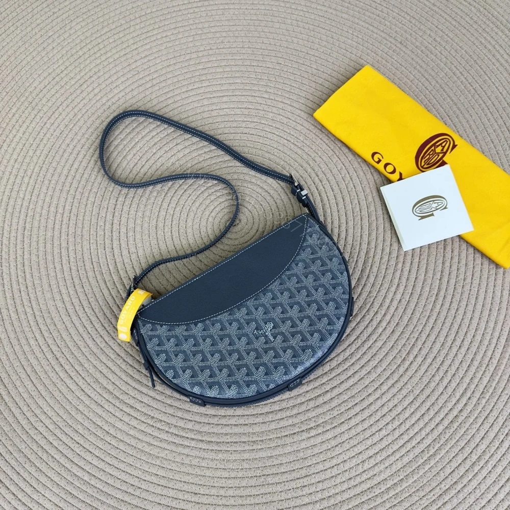 View 9 of 高仿Goyard*51CL51P單肩半月包灰色免檢版