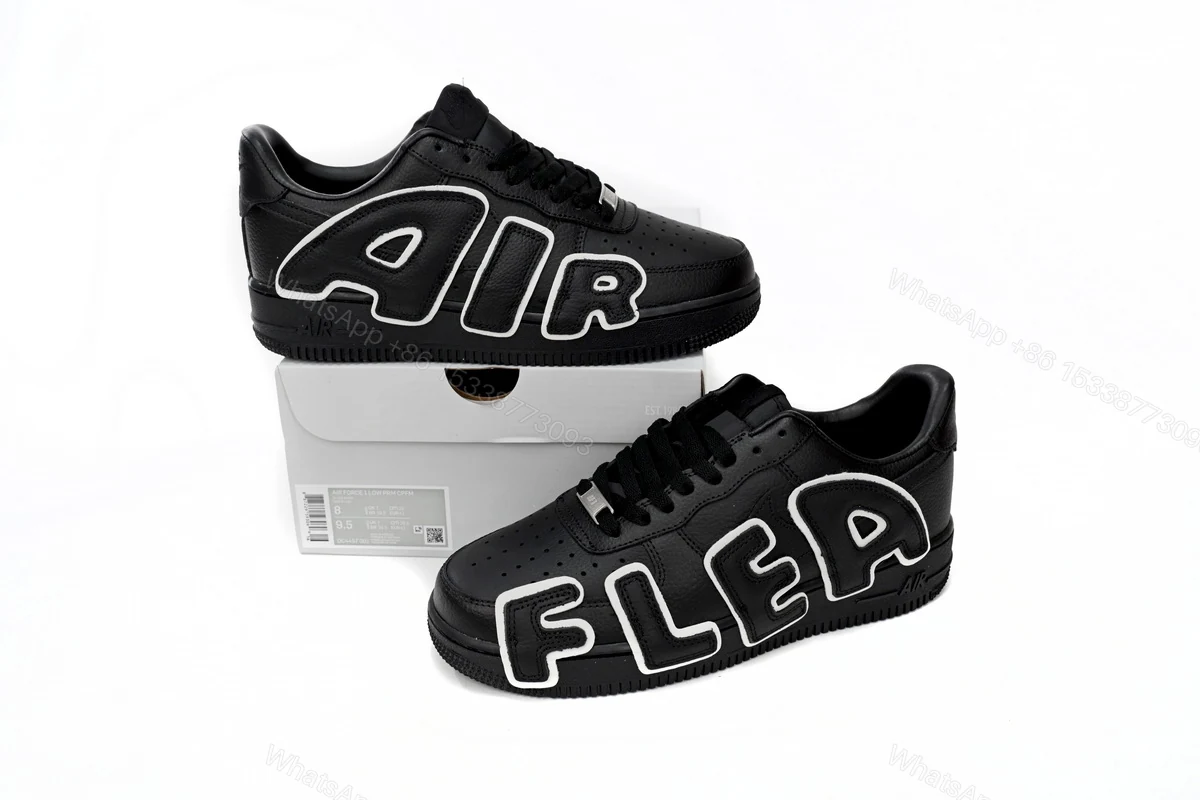 CPFM x Nike Air Force 1 All Black DC4457-001(2020) — view 2