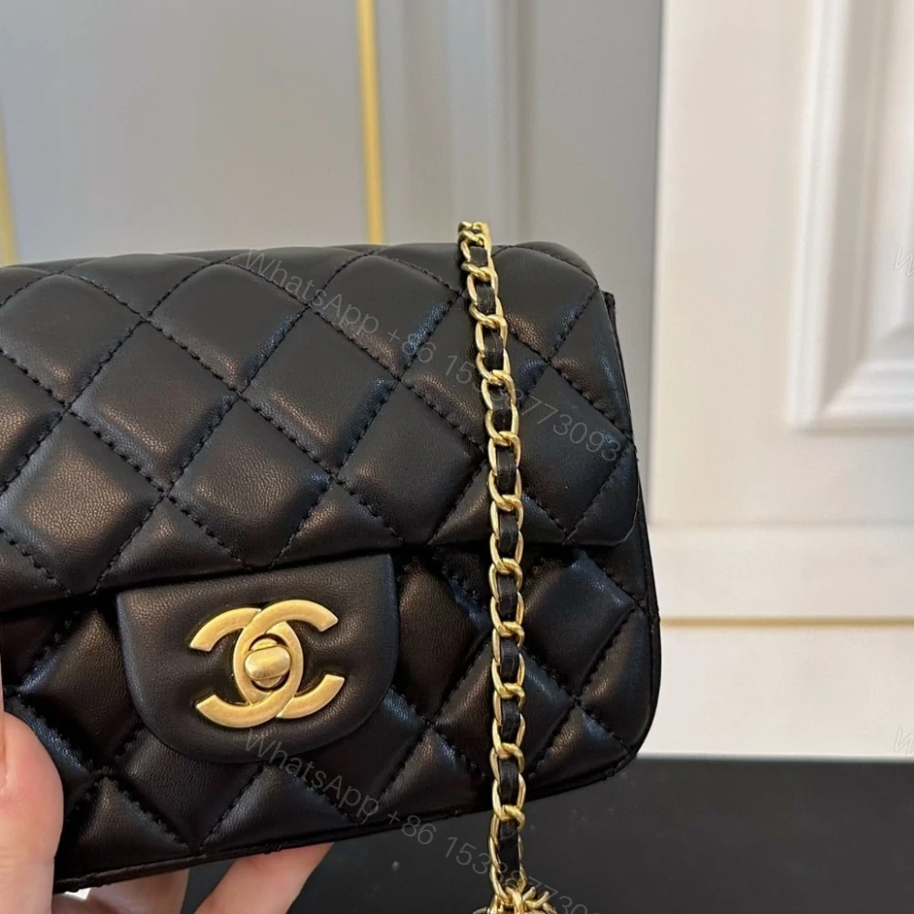View 7 of Chanel Classic Mini Crossbody Bag Black 16Cm A35200 Y04059 94305