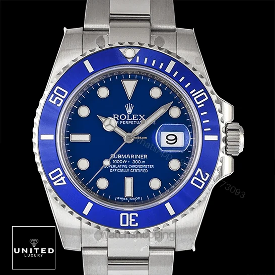 View 8 of Rolex Submariner 116619 Blue Dial Replica
