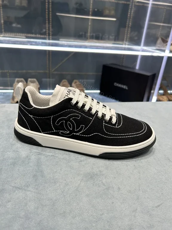 View 5 of Black & White Chanel-Style Low-Top Sneakers: Everyday Luxury