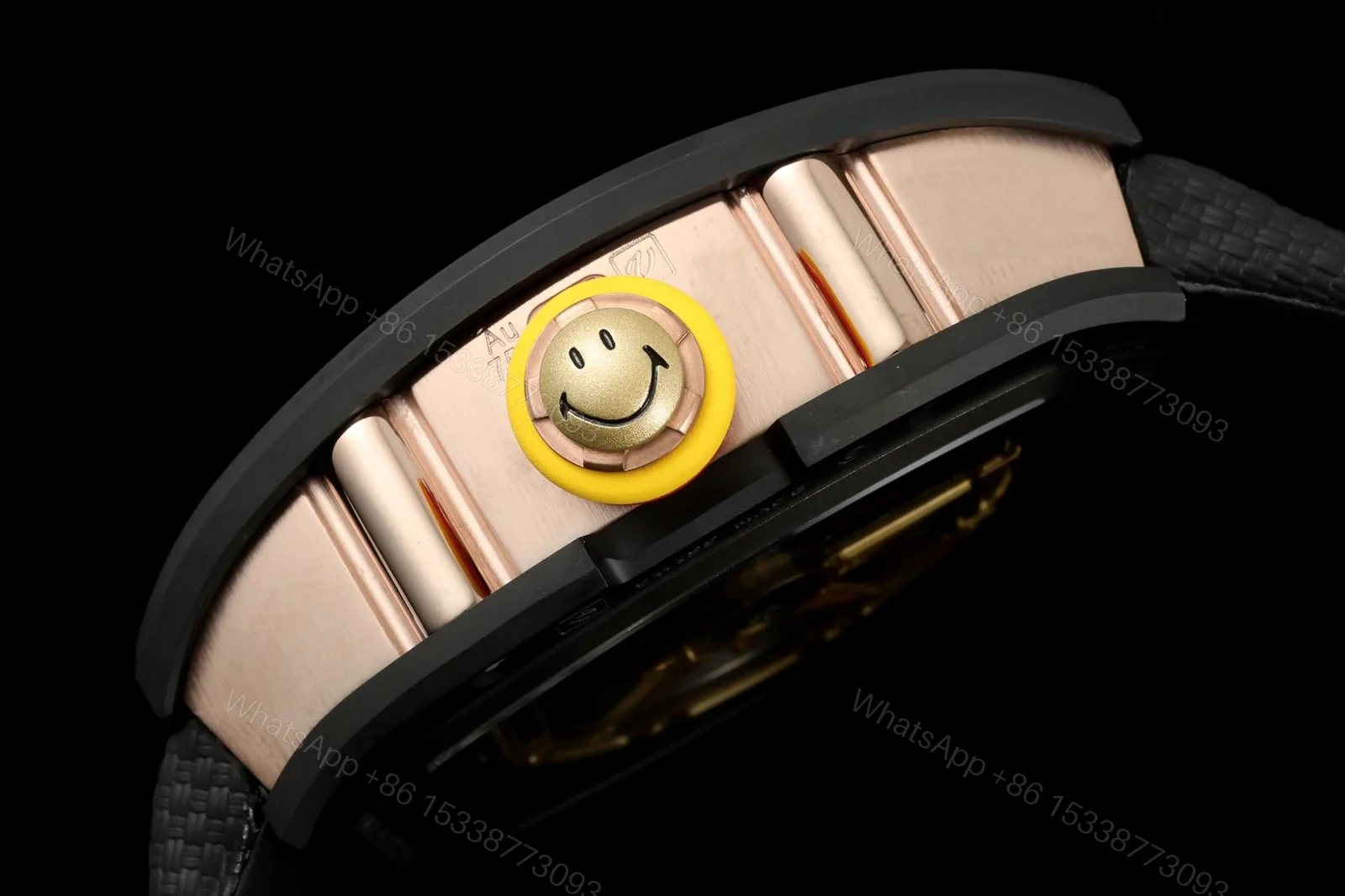 View 7 of Richard Mille RM 88 Tourbillon Automatic Smiley Skeleton Watch Ultimate Edition RG-RM-RM88-SMILEY-TOURBILLON1