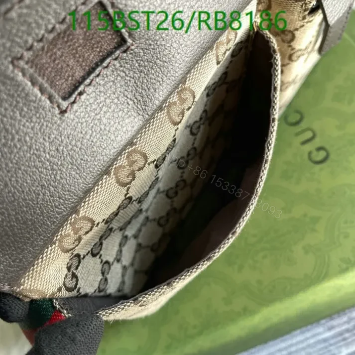 View 9 of Gucci Canvas Belt Bag Unisex RB5574