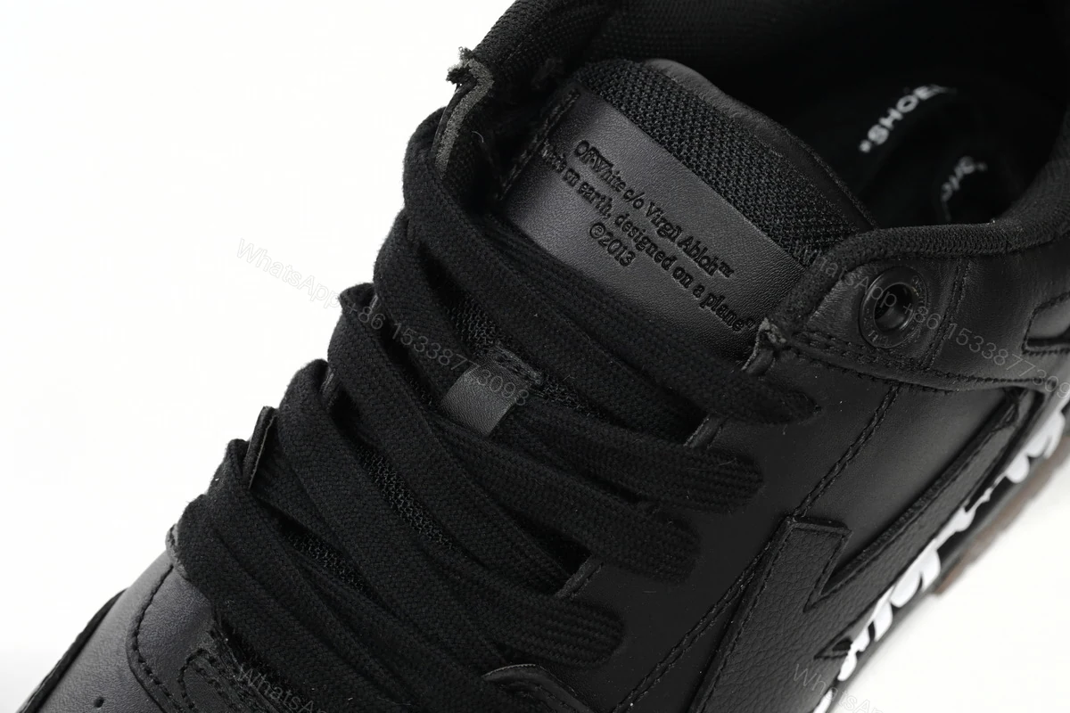 View 4 of OFF-WHITE OOO Low Tops "For Walking"BlackWhite OMIA189S21LEA0041001