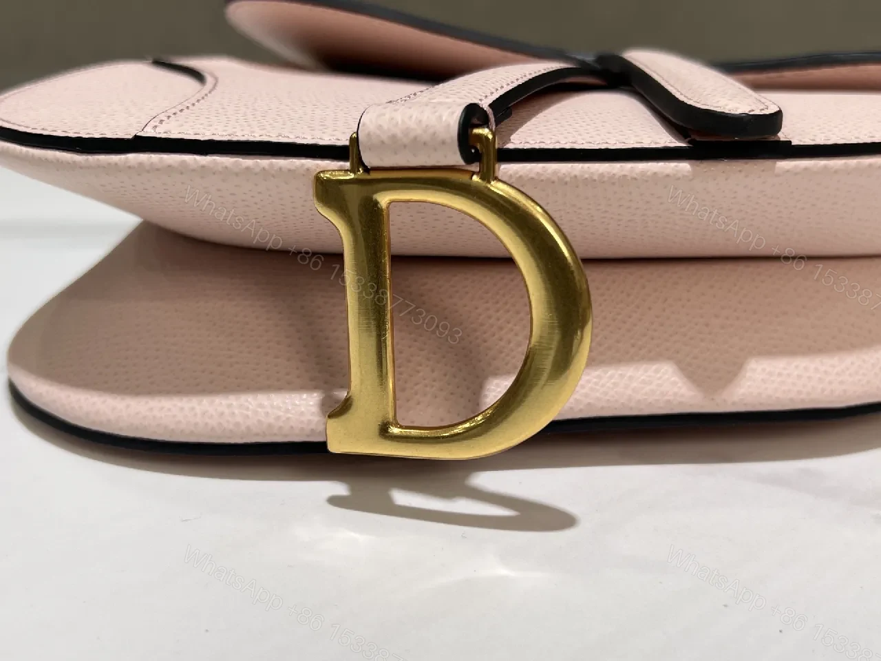 View 9 of Soft Pink Saddle Bag – Luxe Everyday Leather