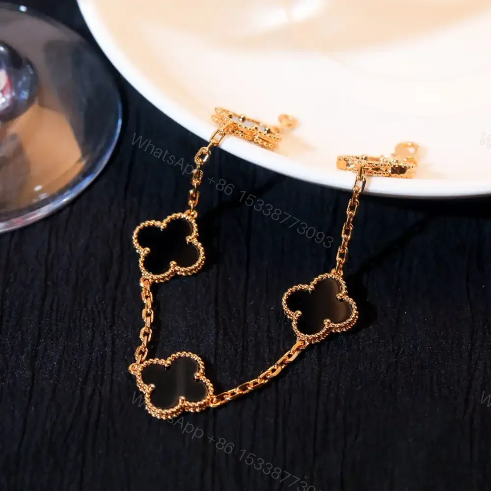 View 5 of 高仿首飾VanCleef&Arpels*RA41300黑瑪瑙黃金手鏈