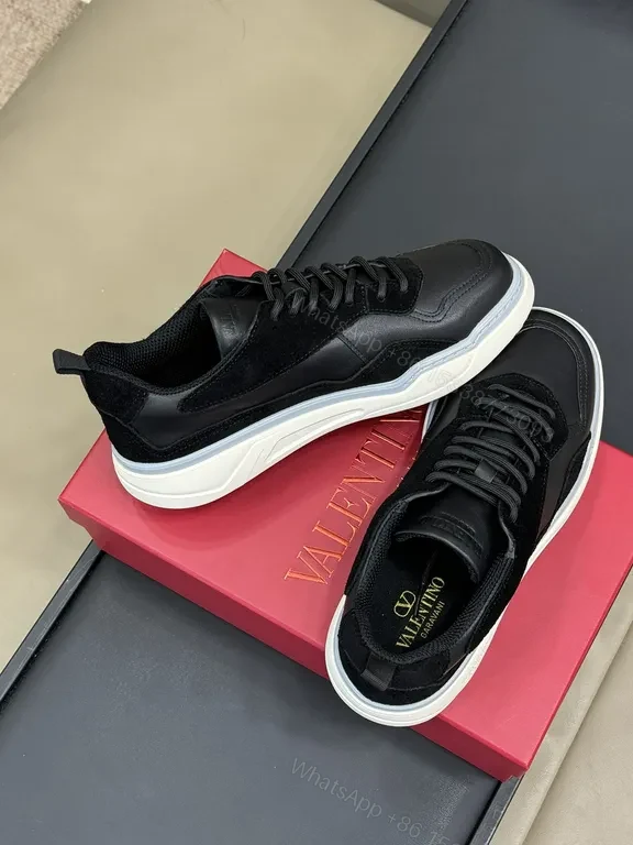 View 7 of Valentino Garavani High-Top Sneakers: Luxe Matte/Patent Finish