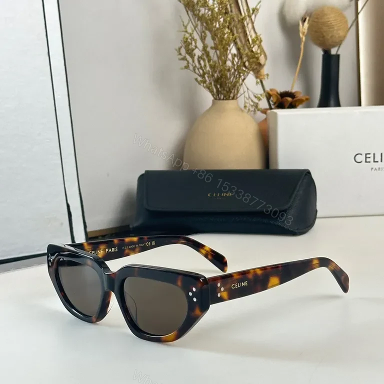 View 2 of Celine Sunglasses: Premium Acetate, UV400, Unisex Frame