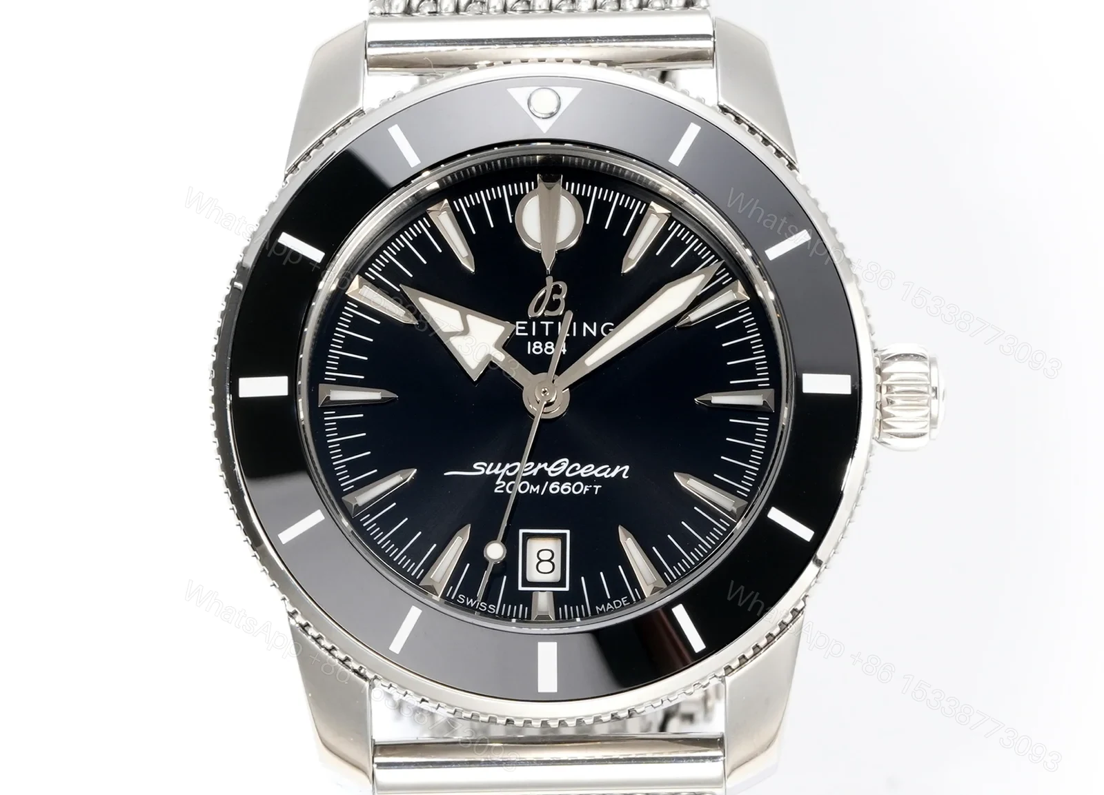 View 2 of Breitling Superocean Heritage 46 Stainless Steel / Black / Black Dial A1732024.B868.152A