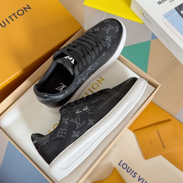 View 4 of Monogram Luxe Modern Essential Sneakers: Subtle LV-Inspired Comfort