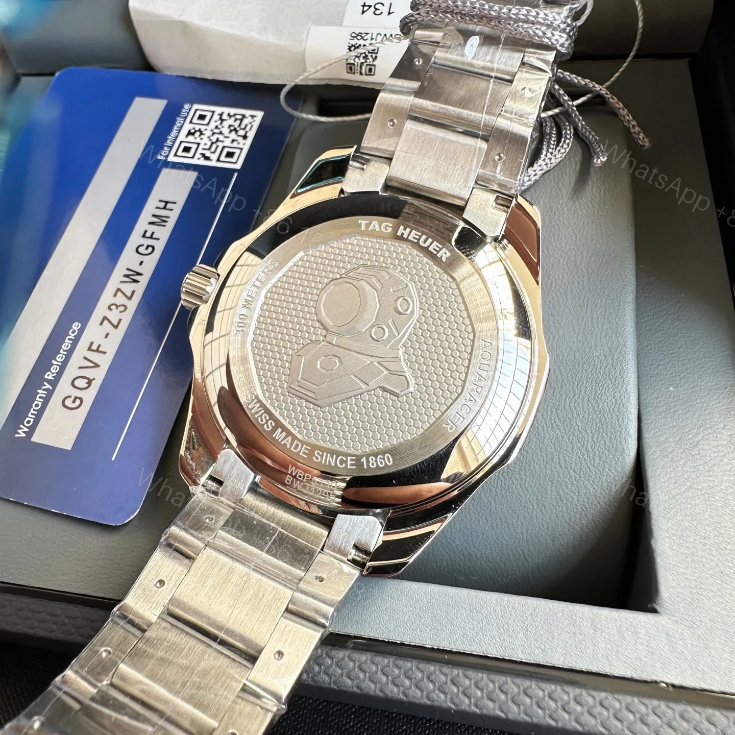 View 8 of TAG Heuer Aquaracer Professional 300 36 Stainless Steel Black Bracelet WBP231D.BA0626