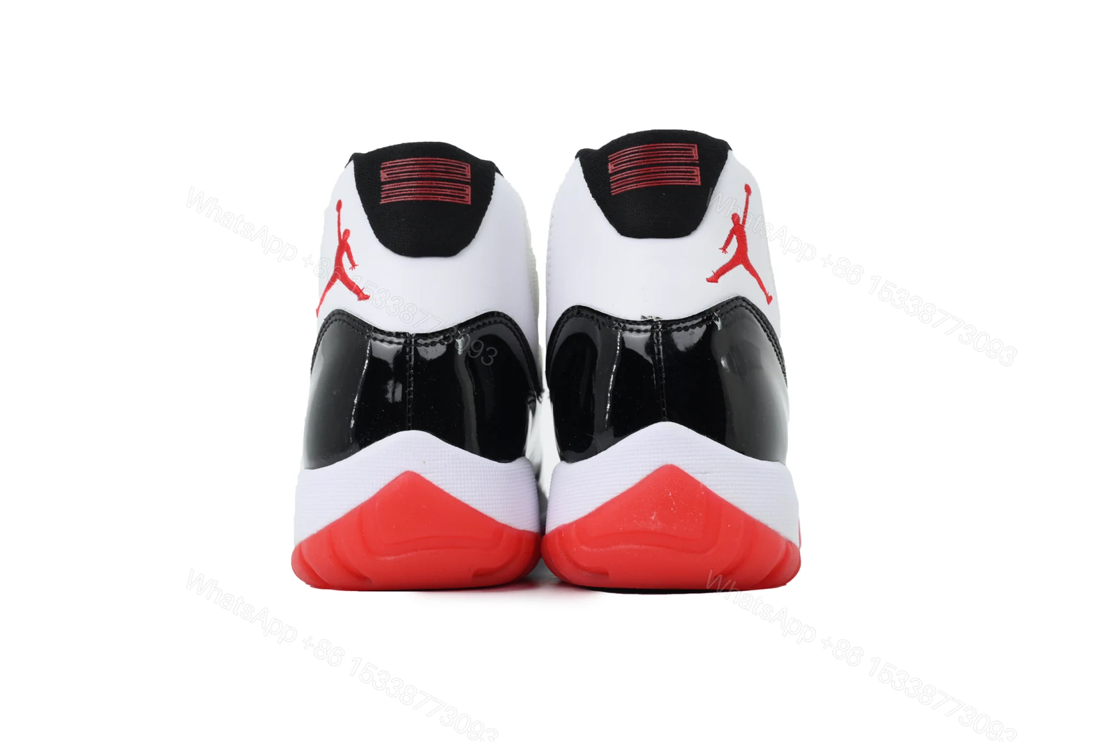 View 2 of Air Jordan 11 Retrowhite Black Red CT8012-106