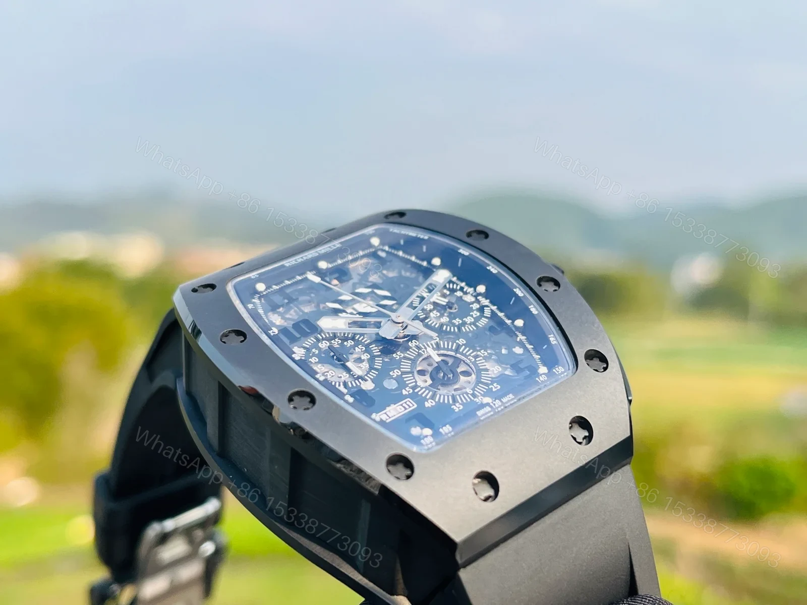 View 8 of Richard Mille RM011-FM Stainless Steel Automatic Chronograph Watch RM011-FM-SS