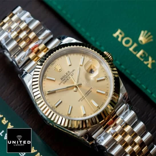 View 8 of Rolex Datejust 116233 Champagne Dial Replica