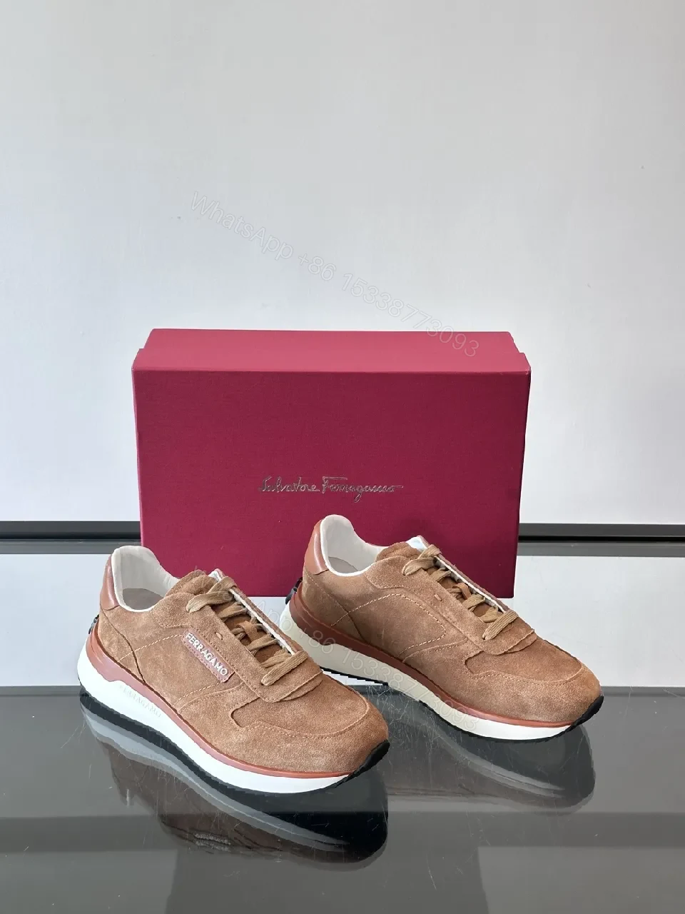View 4 of Textured Suede Luxury Sneakers - Everyday Comfort High-Tops