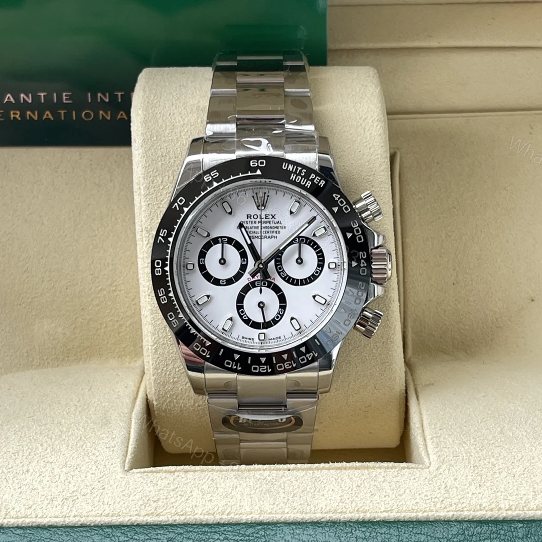 Rolex A貨 男款 Daytona 熊貓面鋼帶計時腕錶 經典潮流款 — view 1