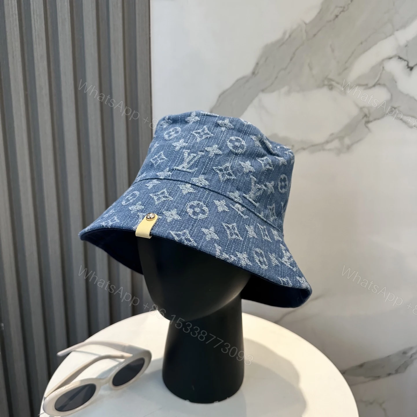 LV 原單牛仔漁夫帽 水洗丹寧經典Monogram — view 1