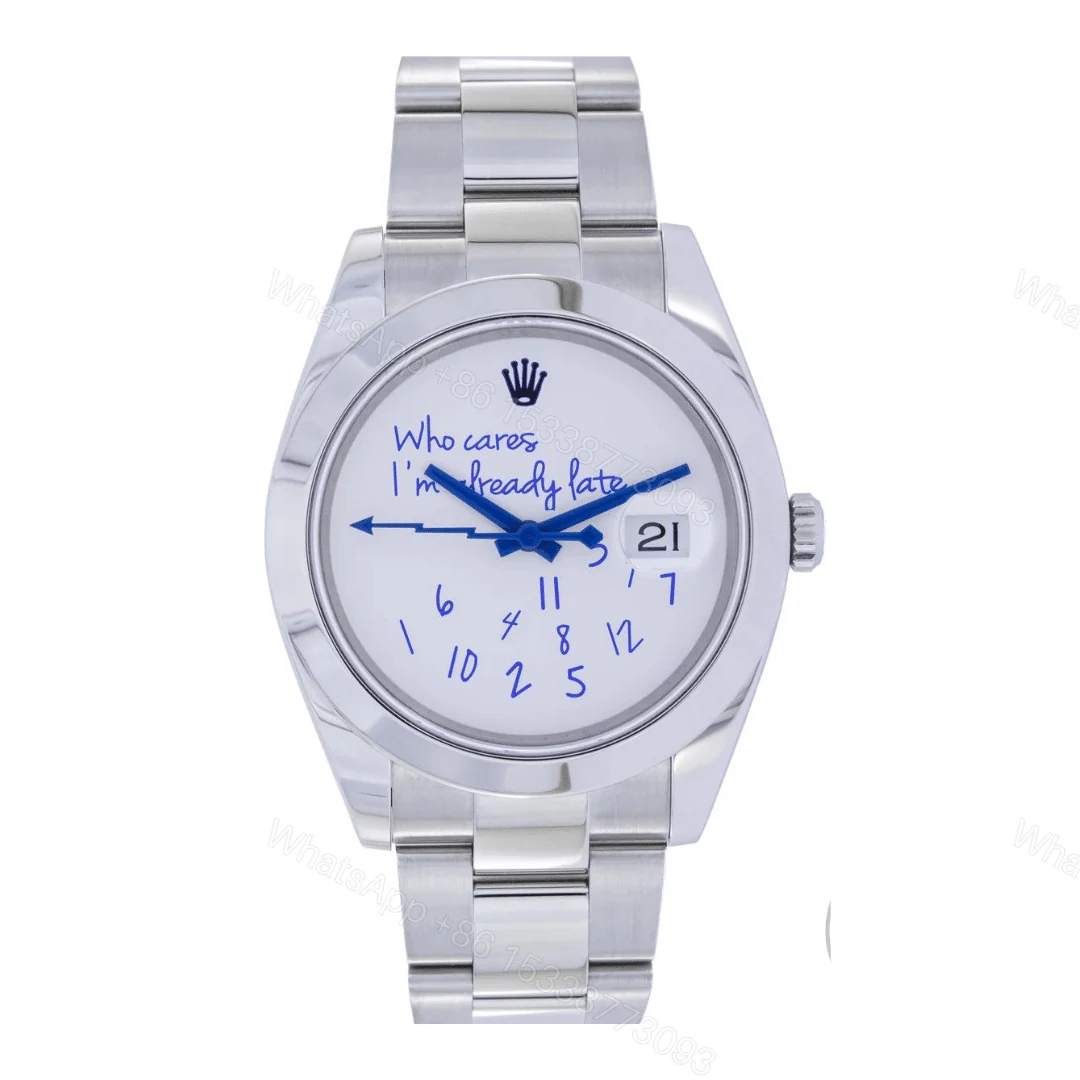 Rolex Datejust “Who Cares I’m Already Late” Replica — view 1
