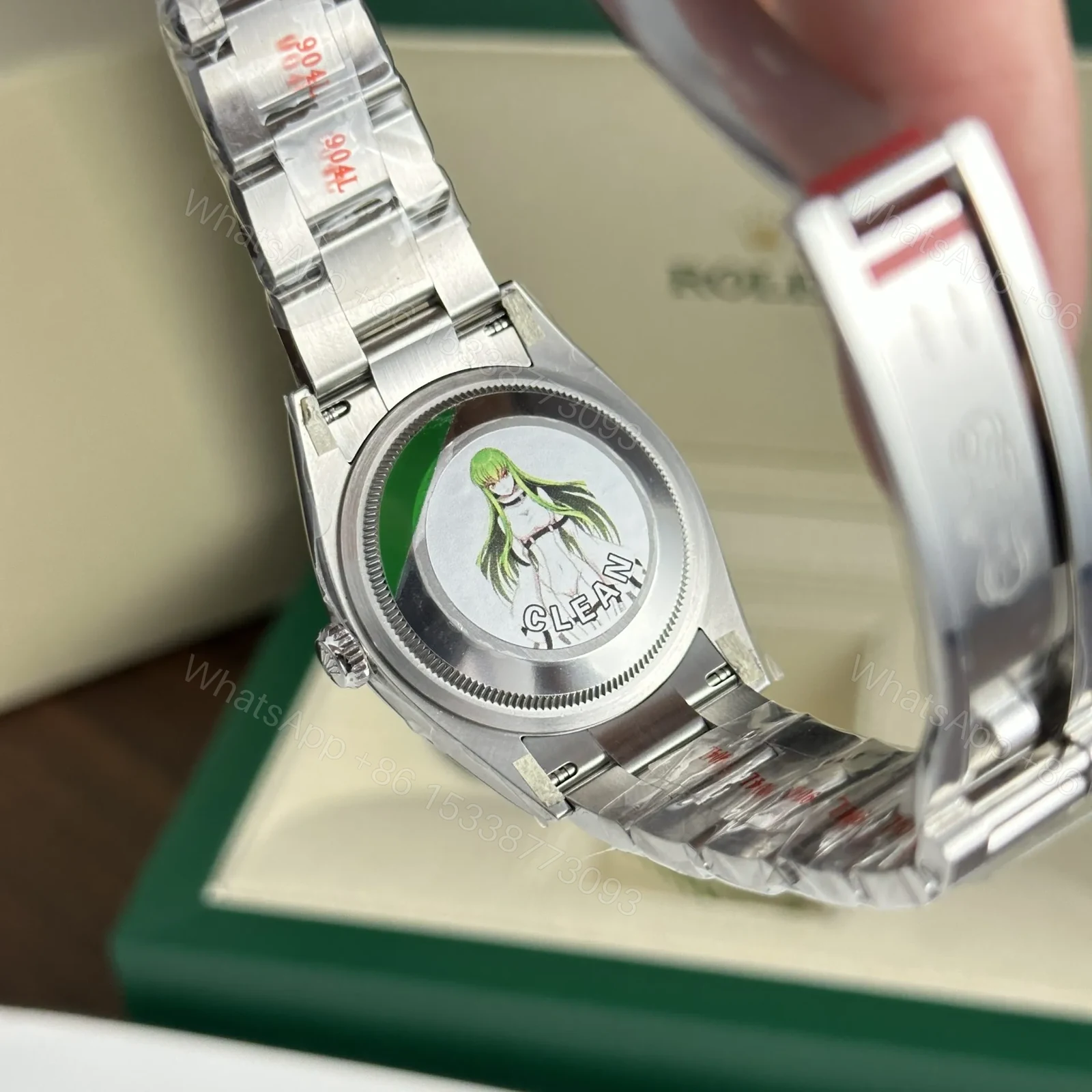 View 10 of Replica Rolex Oyster Perpetual Lady Silver Dial 277200 31 mm