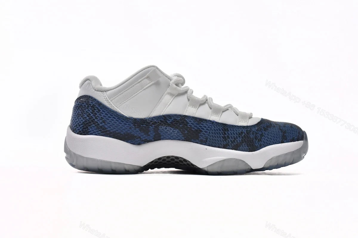 View 5 of Air Jordan 11 Retro Low Navy Snakeskin CD6846-102