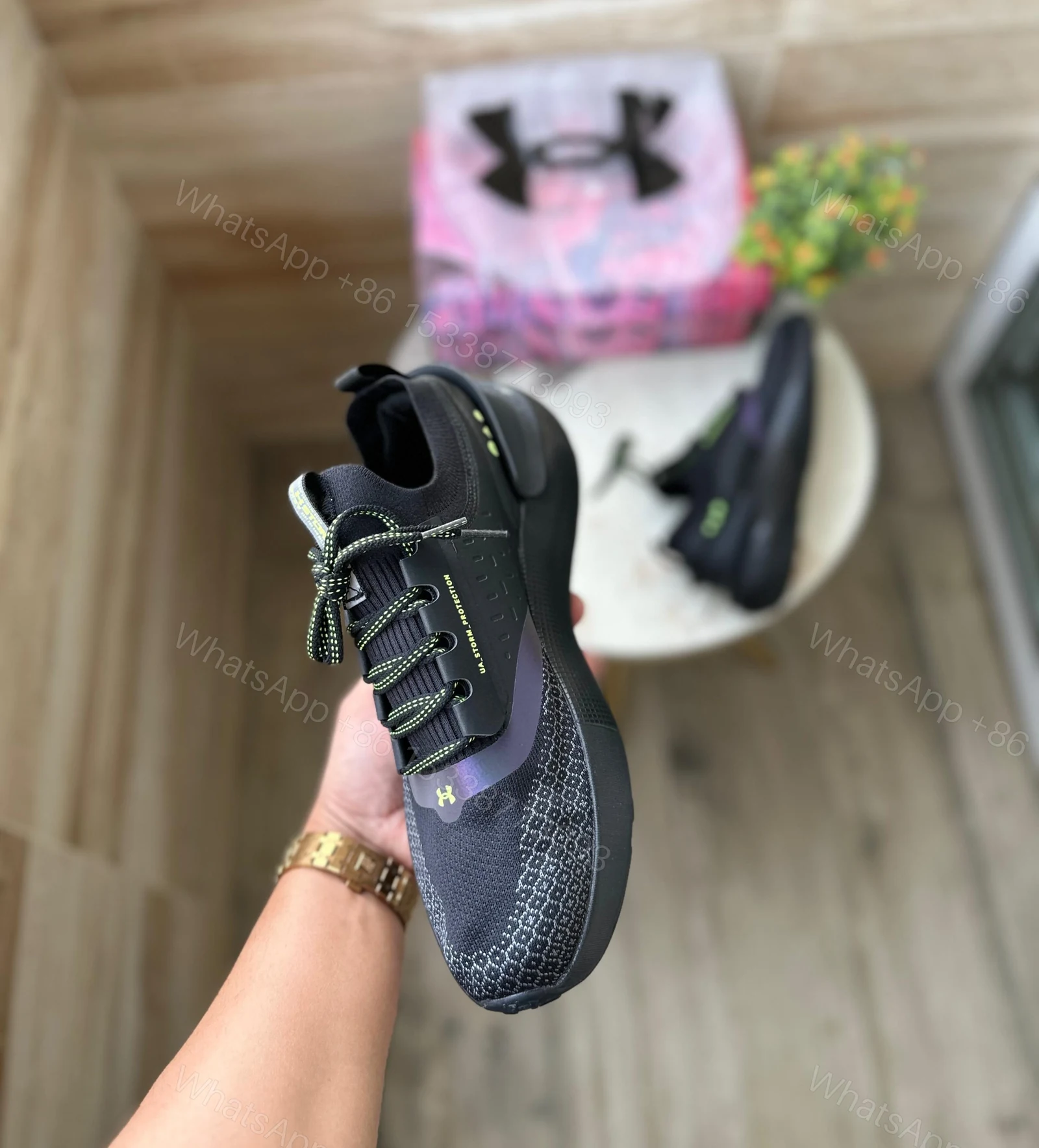 View 3 of PHANTOM HOVR 2023 BLACK UNDER ARMOUR SHOE FOR MEN