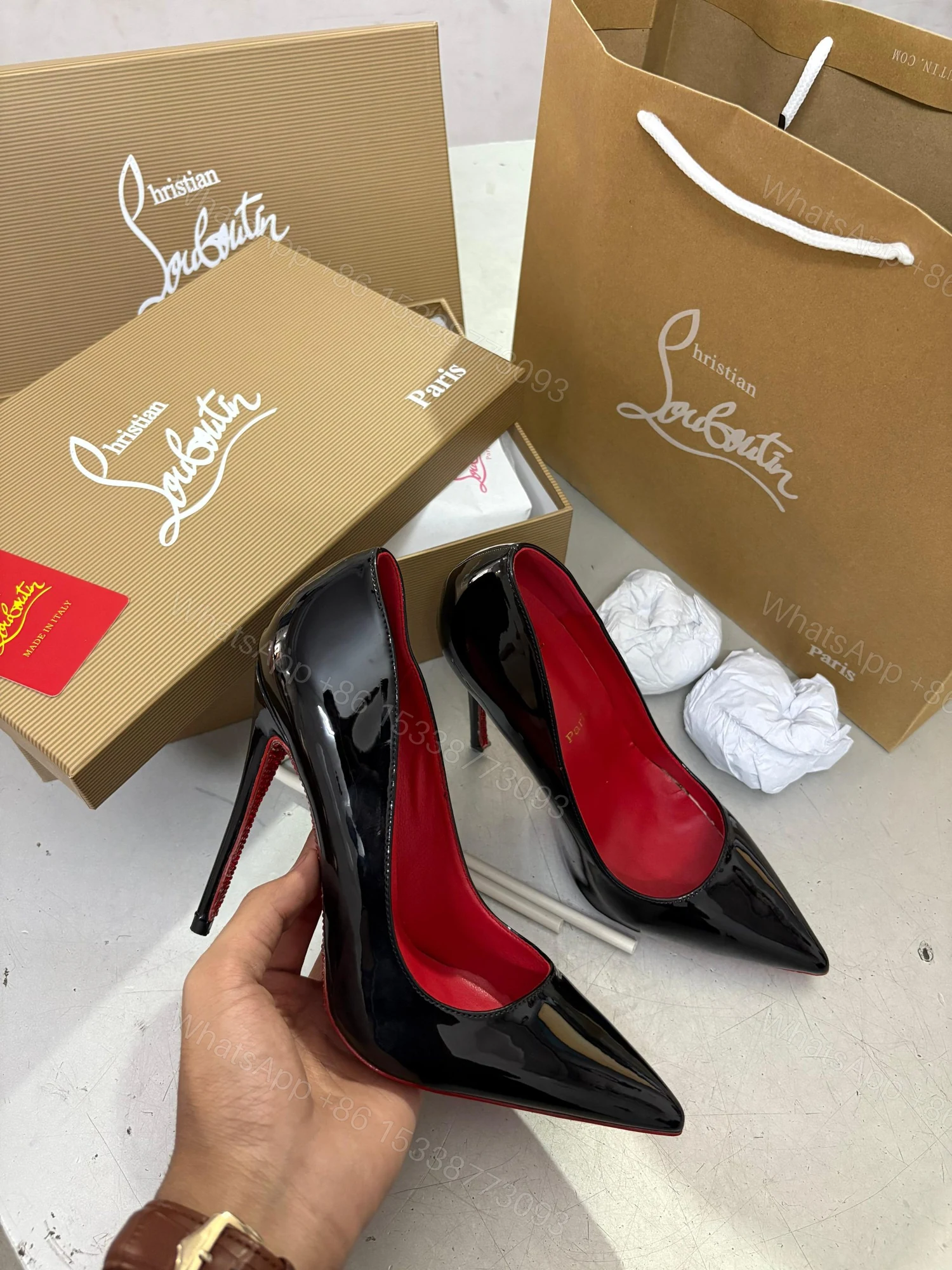 View 5 of First Copy Christian Louboutin Black Heels