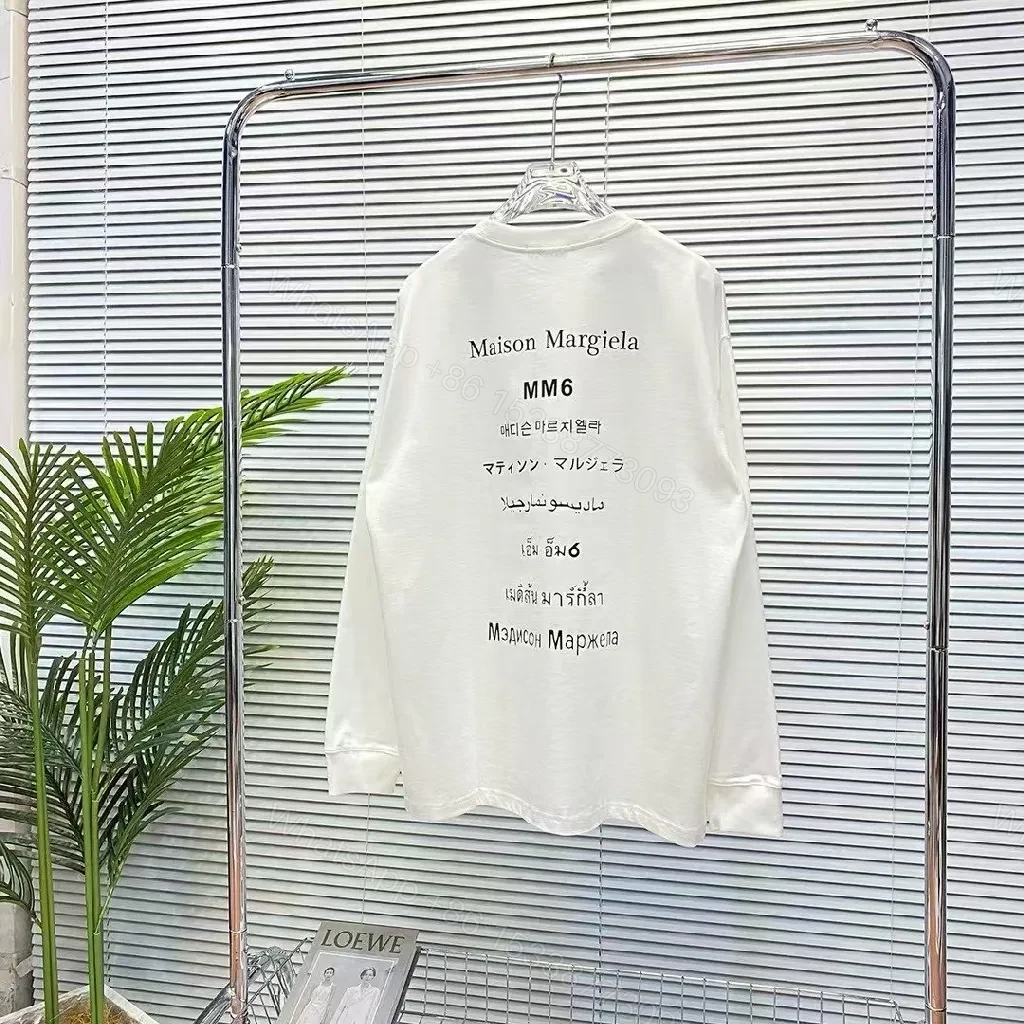 View 4 of White Cotton Minimalist Tee: Luxe Everyday Long-Sleeve