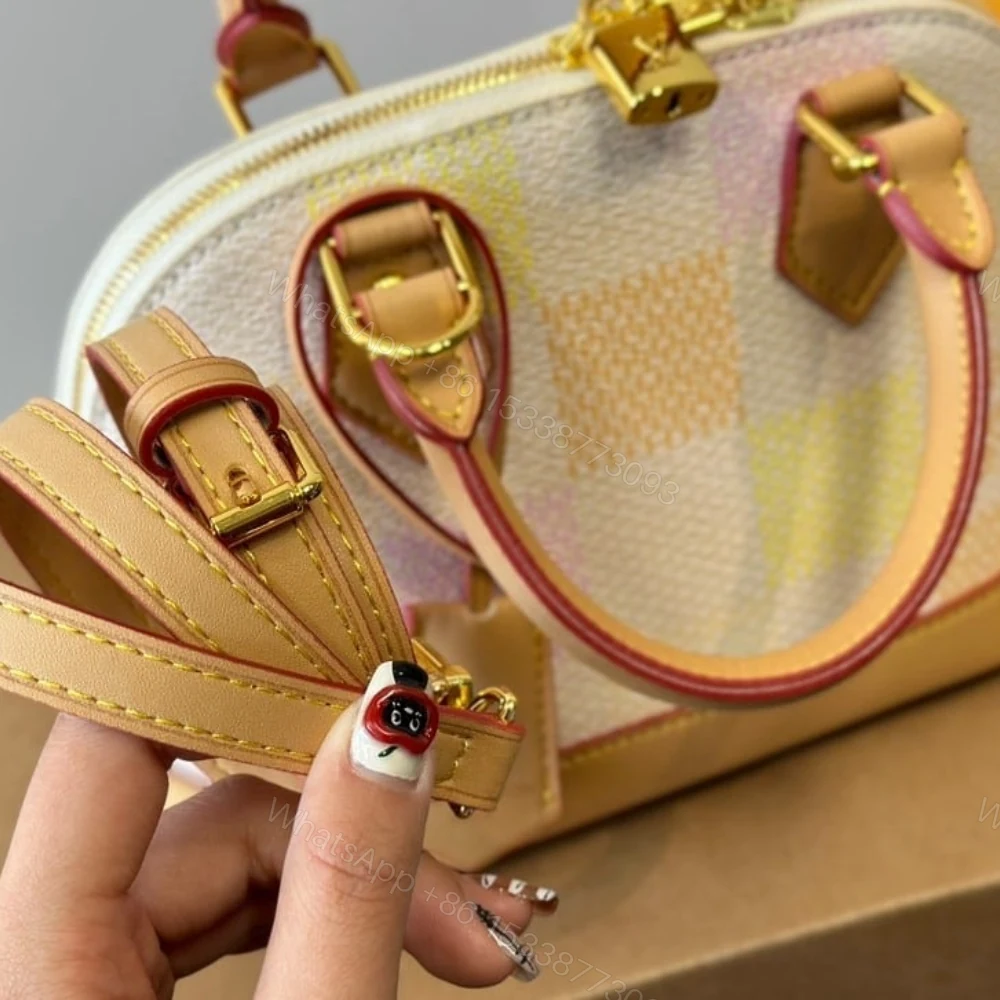 View 4 of Louis Vuitton Alma BB Damier Canvas Peach 20Cm N40516
