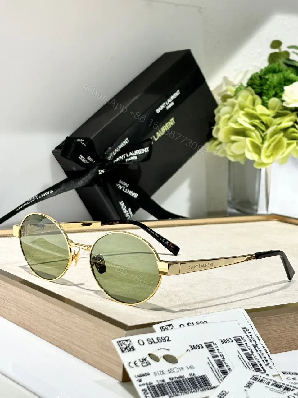 View 2 of Gold-Tone Round Sunglasses: Luxe Details, All-Day Comfort