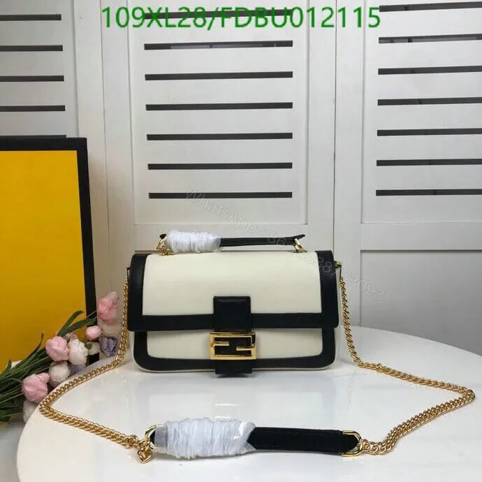 Fendi Knockoff Baguette Chain Leather Medium Bag FDBU817 – Timeless Elegance — view 2