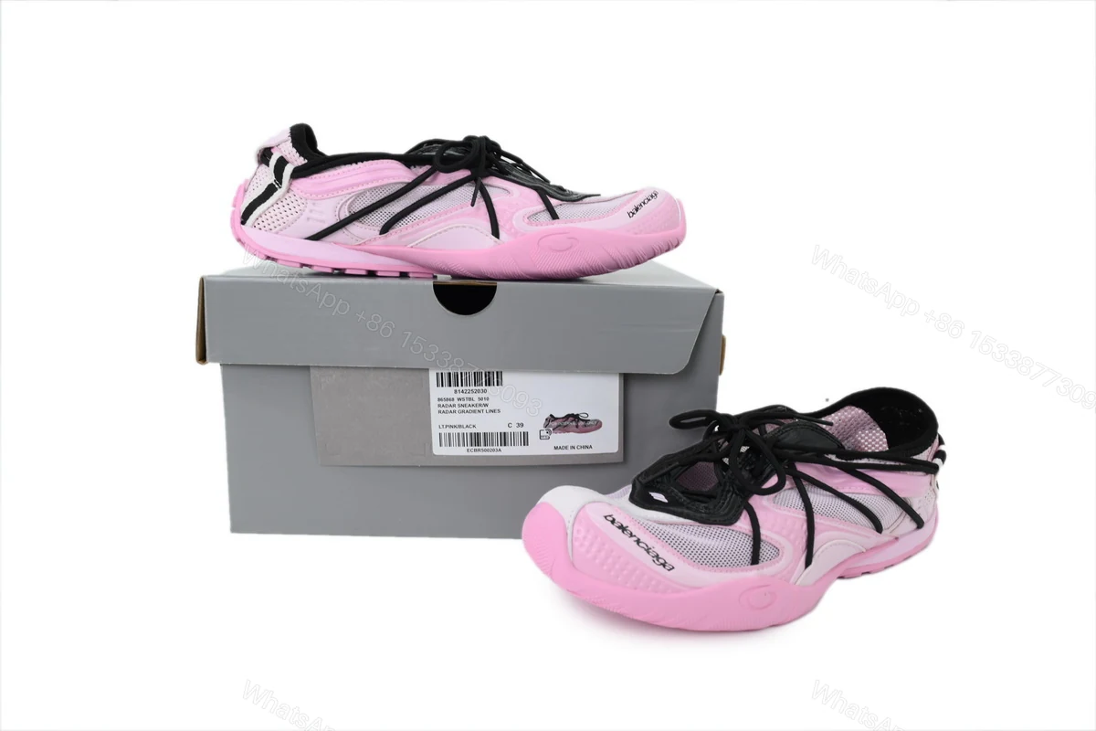 View 9 of Balenciaga Runner Wmns Radar Slip-On 'Pink Black' 865868 WSTBL 5010
